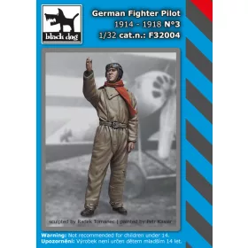   Black Dog F32004 German Fighter Pilot N°3 dioráma makett kiegészítő (1/32)