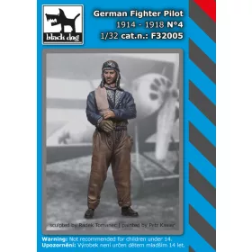   Black Dog F32005 German Fighter Pilot N°4 dioráma makett kiegészítő (1/32)