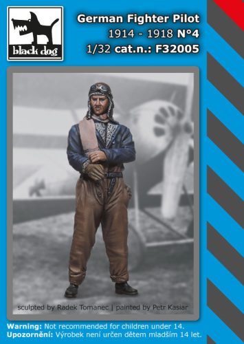 Black Dog F32005 German Fighter Pilot N°4 dioráma makett kiegészítő (1/32)