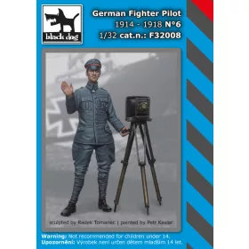   Black Dog F32008 German Fighter Pilot N°6 dioráma makett kiegészítő (1/32)