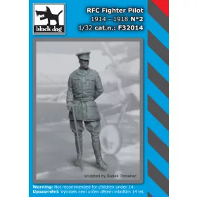   Black Dog F32014 RFC Fighter pilot N°2 dioráma makett kiegészítő (1/32)