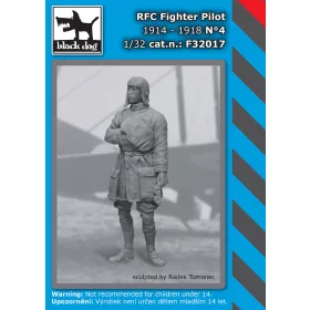   Black Dog F32017 RFC Fighter pilot N°4 dioráma makett kiegészítő (1/32)