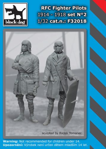 Black Dog F32018 RFC Fighters pilots N°2 dioráma makett kiegészítő (1/32)