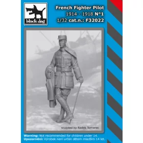   Black Dog F32022 French fighter pilot N°1 dioráma makett kiegészítő (1/32)