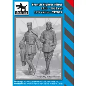   Black Dog F32024 French fighter pilots set dioráma makett kiegészítő (1/32)