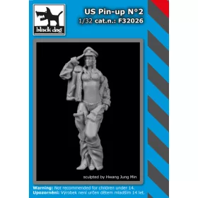   Black Dog F32026 US Pin -up N°2 dioráma makett kiegészítő (1/32)