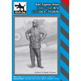   Black Dog F32029 RAF Fighter pilot 1940-45 N°2 dioráma makett kiegészítő (1/32)