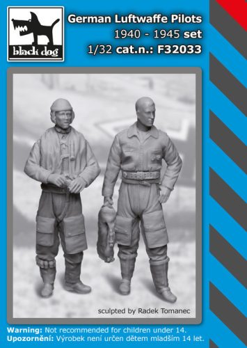 Black Dog F32033 German Luftwaffe pilots set 1940-45 dioráma makett kiegészítő (1/32)