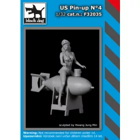   Black Dog F32035 US Pin-up N°4 dioráma makett kiegészítő (1/32)