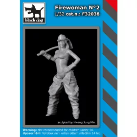   Black Dog F32038 Firewoman N°2 dioráma makett kiegészítő (1/32)