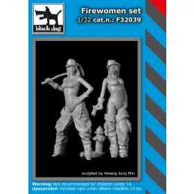   Black Dog F32039 Firewoman set dioráma makett kiegészítő (1/32)