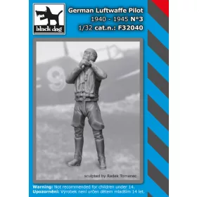   Black Dog F32040 German Luftwaffe pilot N°3 dioráma makett kiegészítő (1/32)