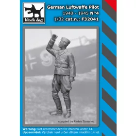   Black Dog F32041 German Luftwaffe pilot N°4 dioráma makett kiegészítő (1/32)