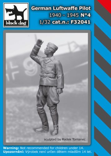 Black Dog F32041 German Luftwaffe pilot N°4 dioráma makett kiegészítő (1/32)