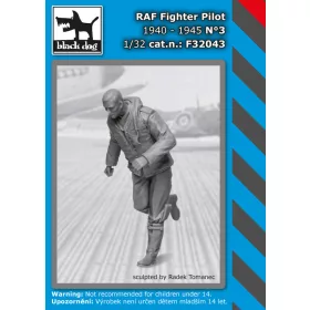   Black Dog F32043 RAF fighter pilot N°3 dioráma makett kiegészítő (1/32)