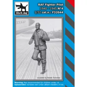   Black Dog F32044 RAF fighter pilot N°4 dioráma makett kiegészítő (1/32)