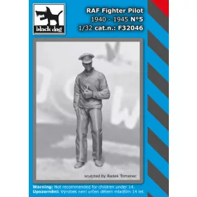   Black Dog F32046 RAF fighter pilots 1940-45 N°5 dioráma makett kiegészítő (1/32)