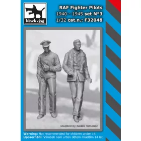  Black Dog F32048 RAF fighter pilots 1940-45 N°3 dioráma makett kiegészítő (1/32)