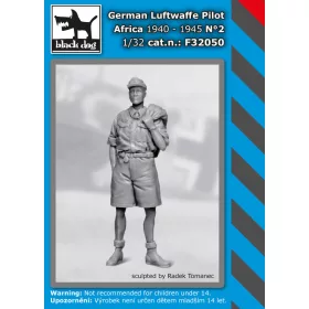   Black Dog F32050 German Luftwaffe pilot Africa 1940-1945 N°2 dioráma makett kiegészítő (1/32)