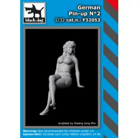   Black Dog F32053 German Pin-up N°2 dioráma makett kiegészítő (1/32)