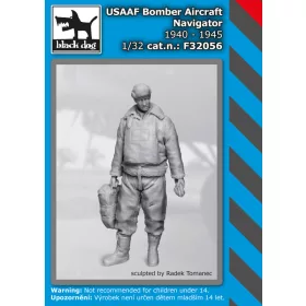   Black Dog F32056 USAAF Bomber aircraft navigator 1940-45 dioráma makett kiegészítő (1/32)