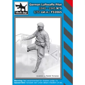   Black Dog F32065German Luftwafe pilot N°5 dioráma makett kiegészítő (1/32)
