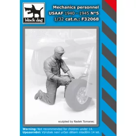   Black Dog F32068 Mechanics personnel USAAF 1940-45 N°°5 dioráma makett kiegészítő (1/32)