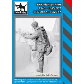   Black Dog F32077 RAF fighter pilot 1940-45 N °7 dioráma makett kiegészítő (1/32)
