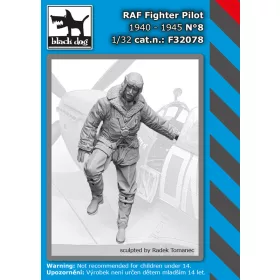   Black Dog F32078 RAF fighter pilot 1940-45 N °8 dioráma makett kiegészítő (1/32)