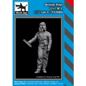   Black Dog F32080 British pilot WW I N°1 dioráma makett kiegészítő (1/32)