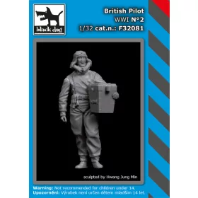   Black Dog F32081 British pilot WW I N°2 dioráma makett kiegészítő (1/32)