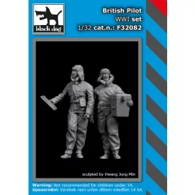   Black Dog F32082 British pilot WW I set dioráma makett kiegészítő (1/32)