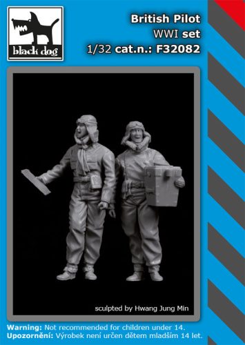 Black Dog F32082 British pilot WW I set dioráma makett kiegészítő (1/32)