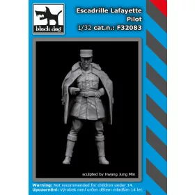   Black Dog F32083 Escadrille Lafayete pilot dioráma makett kiegészítő (1/32)