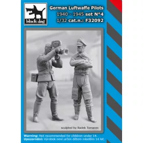   Black Dog F32092 WW II German Luftwaffe polots N°4 1940-45 dioráma makett kiegészítő (1/32)