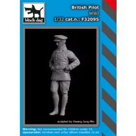   Black Dog F32095 British pilot WW I dioráma makett kiegészítő (1/32)