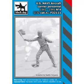   Black Dog F32111 U.S. NAVY aircraft carrier personnel 1941-45 N°4 dioráma makett kiegészítő (1/32)