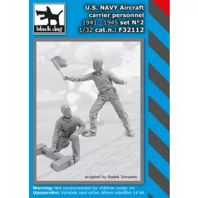   Black Dog F32112 U.S. NAVY aircraft carrier personnel 1941-45 set N°2 dioráma makett kiegészítő (1/32)