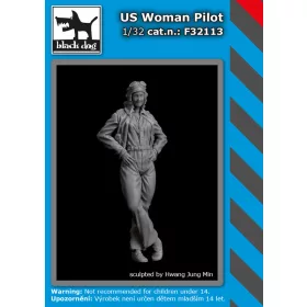   Black Dog F32113 US woman pilot dioráma makett kiegészítő (1/32)