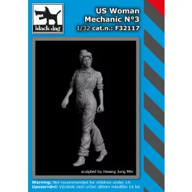   Black Dog F32117 US woman mechanic N°3 dioráma makett kiegészítő (1/32)