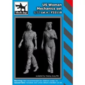   Black Dog F32118 US woman mechanic set dioráma makett kiegészítő (1/32)