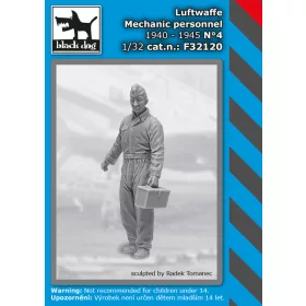   Black Dog F32120 Luftwaffe mechanic personnel N°4 dioráma makett kiegészítő (1/32)