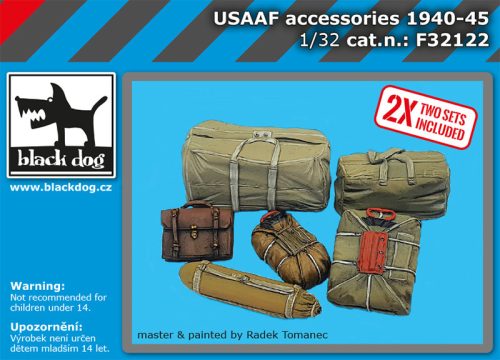 Black Dog F32122 USAAF accessories set dioráma makett kiegészítő (1/32)