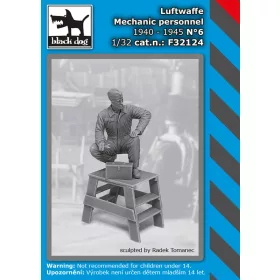   Black Dog F32124 Luftwaffe mechanic personnel 1940-45 N°6 dioráma makett kiegészítő (1/32)