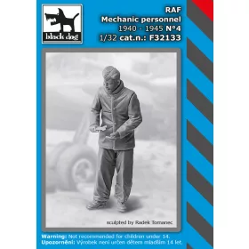   Black Dog F32133 RAF mechanics personnel 1940-45 N°4 dioráma makett kiegészítő (1/32)