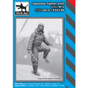   Black Dog F32139 Japanese fighter pilot WW II N°1 dioráma makett kiegészítő (1/32)