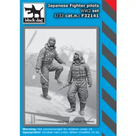   Black Dog F32141 Japanese fighter pilots WW II set dioráma makett kiegészítő (1/32)