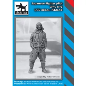   Black Dog F32145 Japanese fighter pilot WW II N°3 dioráma makett kiegészítő (1/32)