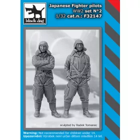   Black Dog F32147 Japanese fighter pilots WW II set N°2 dioráma makett kiegészítő (1/32)