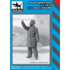   Black Dog F32148 Soviet fighter pilot WW II N°1 dioráma makett kiegészítő (1/32)
